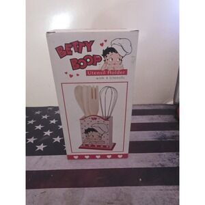 Vintage Betty Boop Utensil Holder Missing Utensils